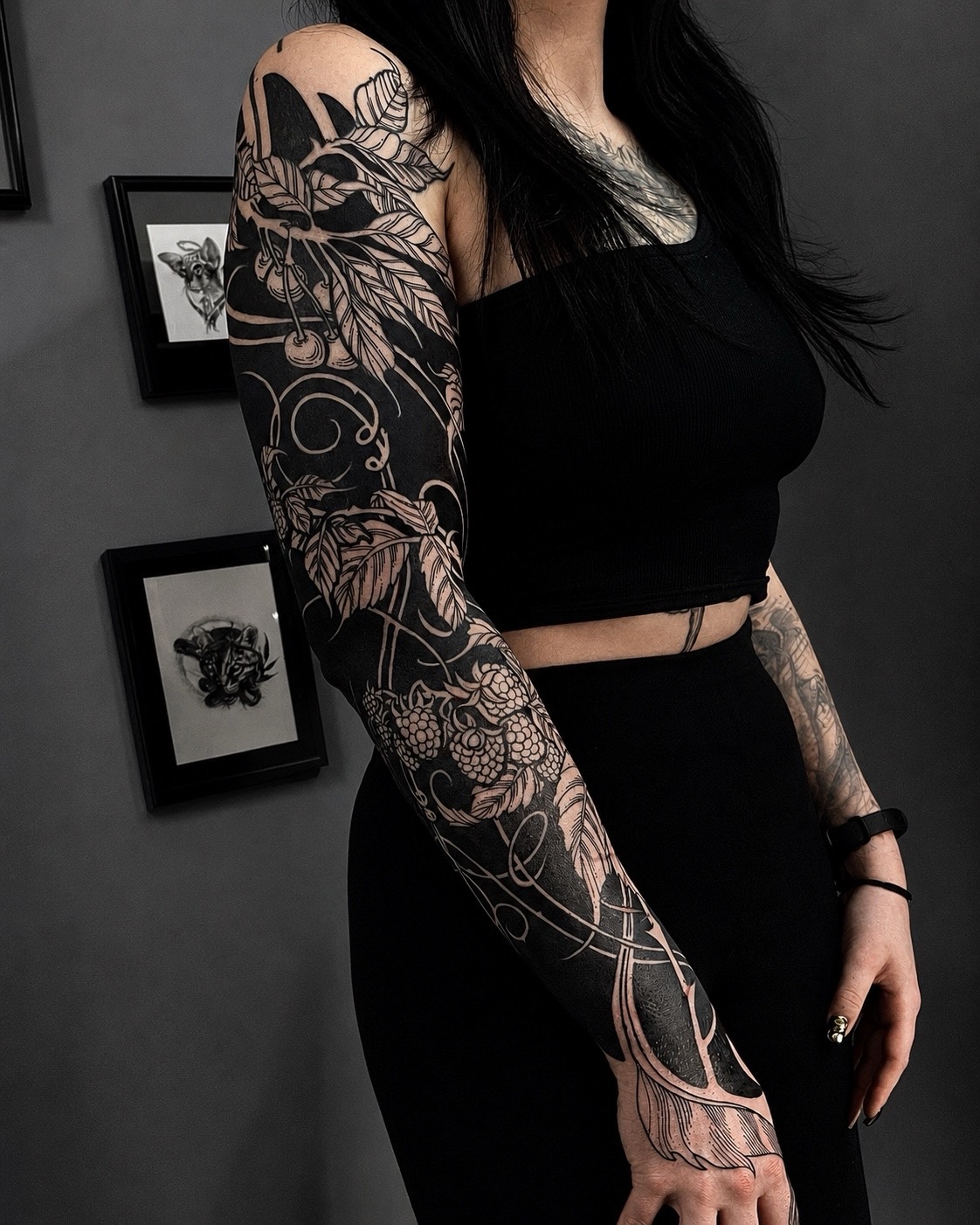 Blackwork tattoo by Vitalii Ershov
