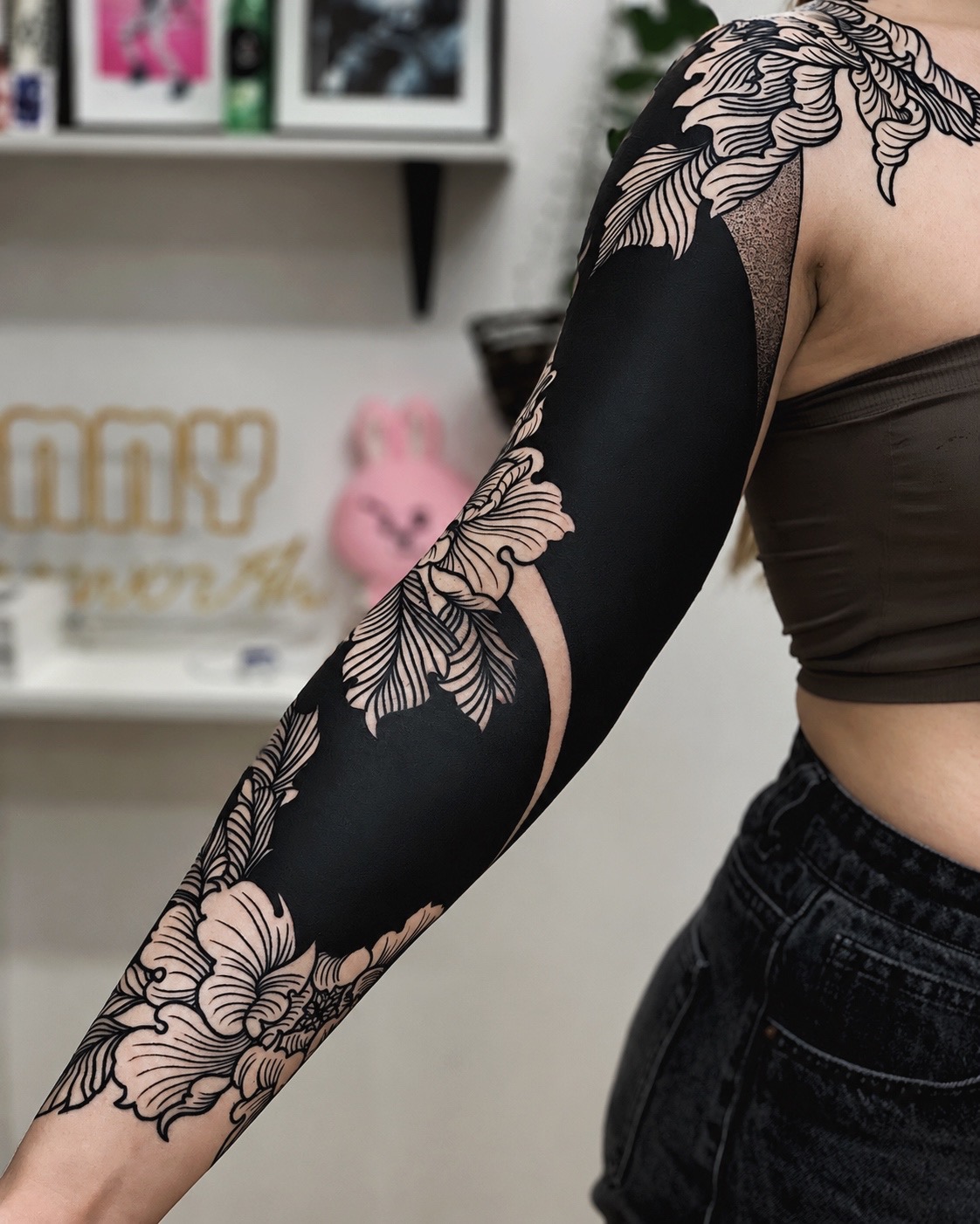 Blackwork tattoo by Vitalii Ershov